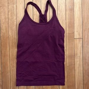Lululemon size 6 ebb to street tank plum color